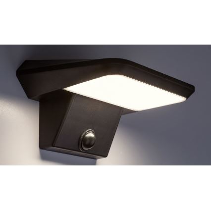 Solar Powered LED Light with Motion Sensor – Rabalux 10W Black