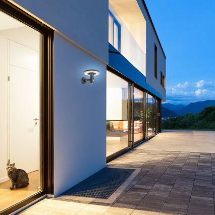 Solar Powered LED Wall Light with Motion Sensor – Rabalux 10W Anthracite