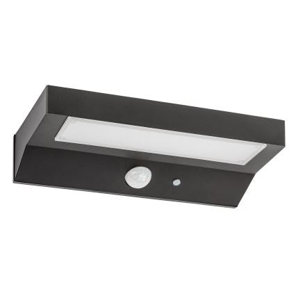 Solar Powered LED Outdoor Light with Motion Sensor – Rabalux 6W Black