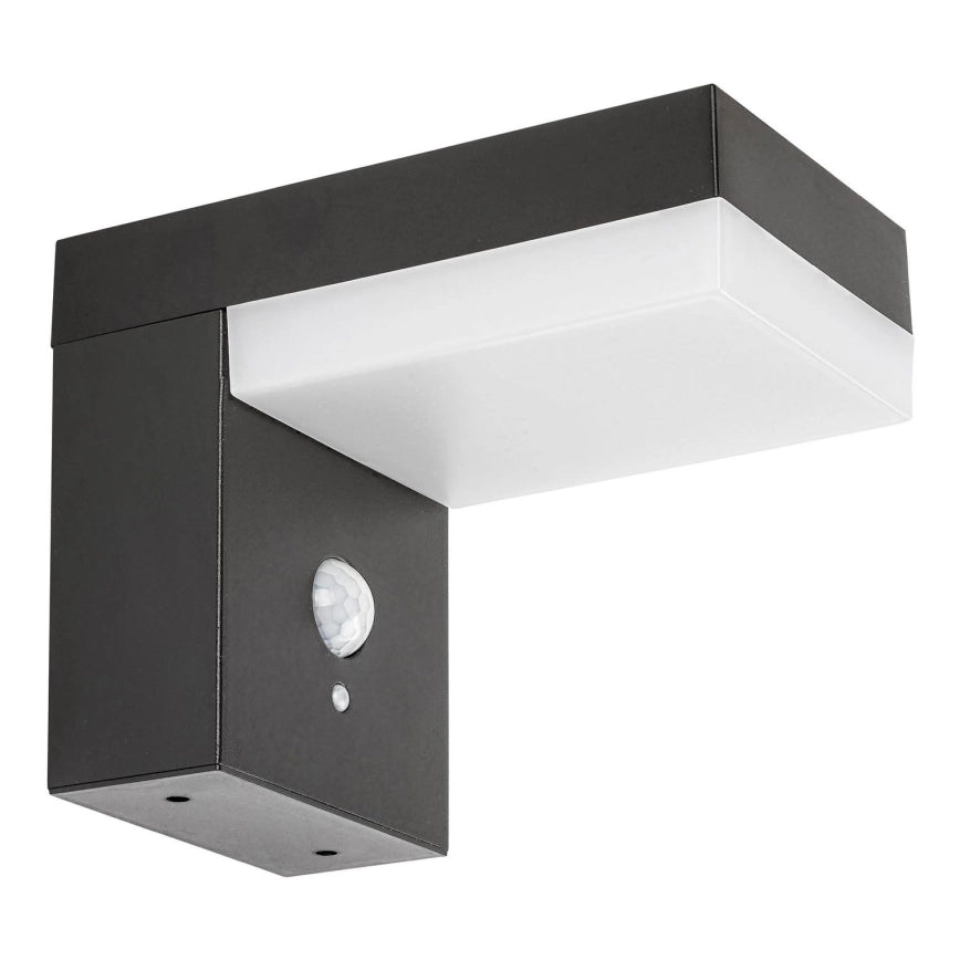 Solar Powered LED Wall Light with Motion Sensor – Rabalux 6W Black