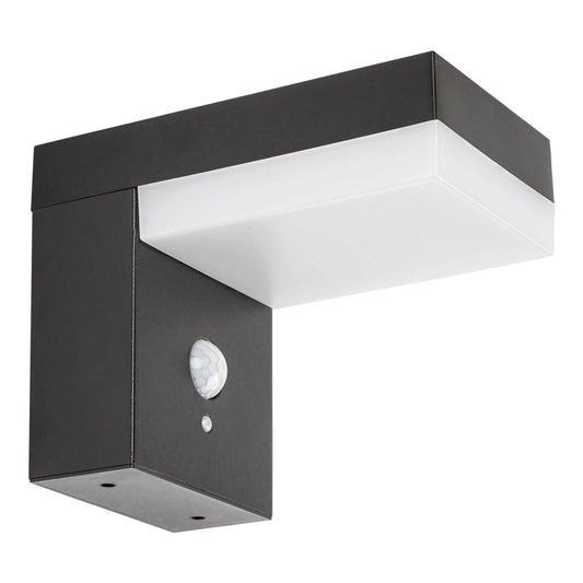 Solar Powered LED Wall Light with Motion Sensor – Rabalux 6W Black