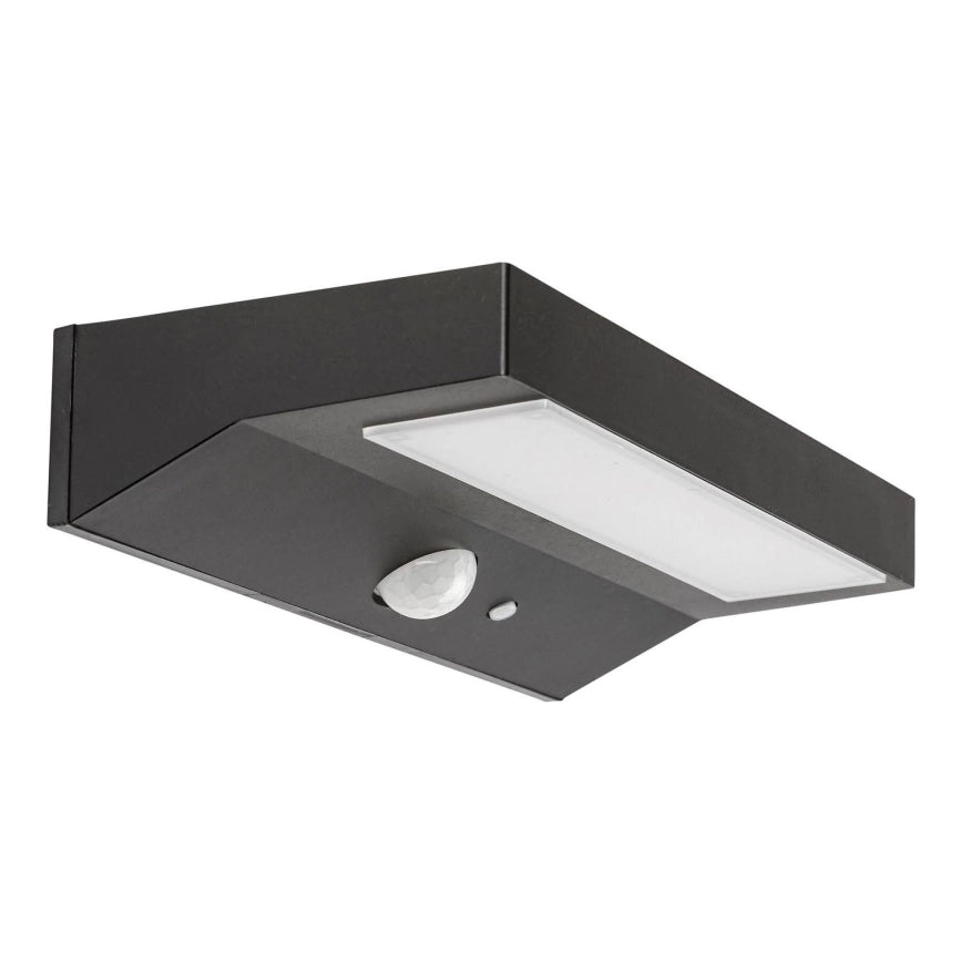 Solar Powered LED Outdoor Light with Motion Sensor – Rabalux 6W Black