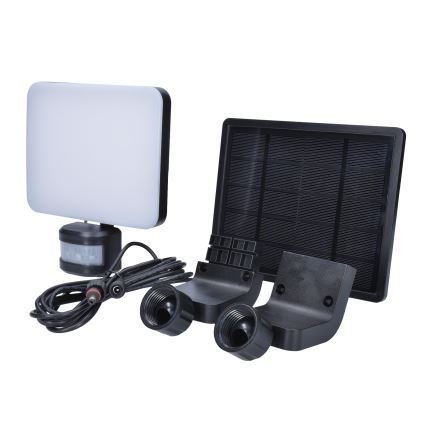 Solar Powered LED Floodlight with Adjustable Colour Temperature – 11W Black